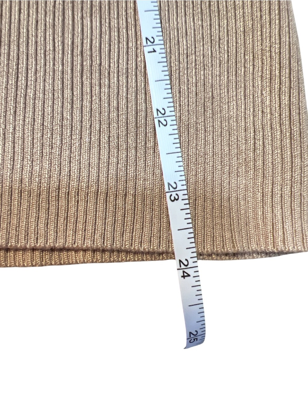 Ruby Rd. Beige Ribbed Tank with Jeweled Neckline - Picture 6 of 7